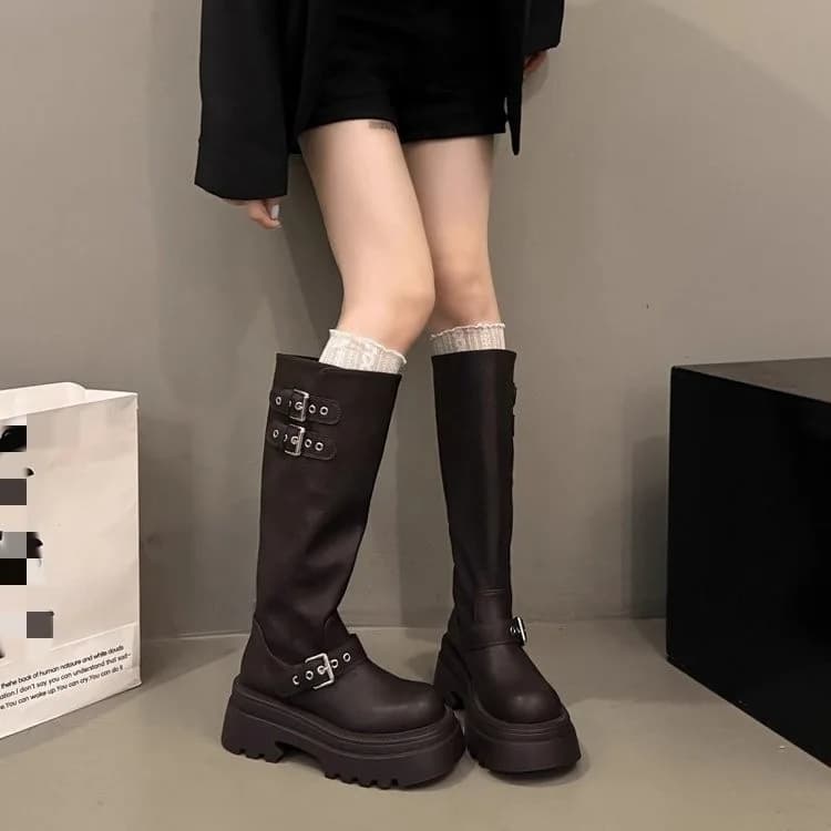 High boots 2026 Spring and Autumn new style fashionable and versatile knee high boots for women