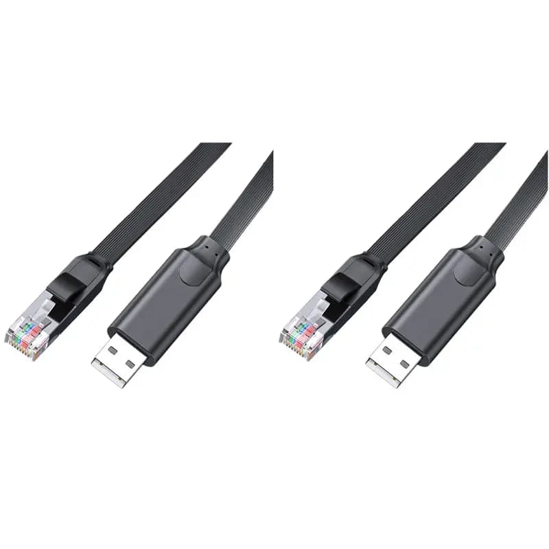 QWE-2X USB To RJ45 Console Cable RS232 Serial Adapter For Laptop Computer USB RJ45 8P8C Converter Console Cable 300Cm