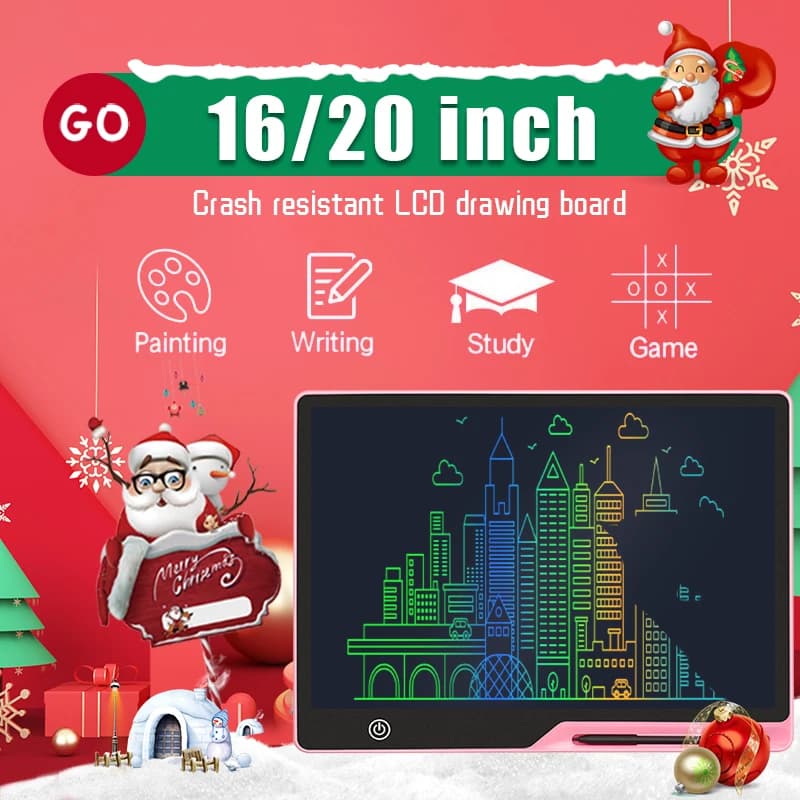 Tavoletta da disegno LCD da 20/16 pollici Tavolo da disegno per bambini Ragazzo Ragazza giocattoli per compleanno, Ringraziamento, Pasqua, Natale Regali per bambini