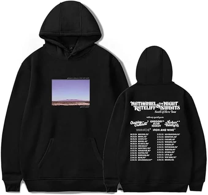 Nathaniel Rateliff Merch South of Here Tour 2025 Pullover Sweatshirt