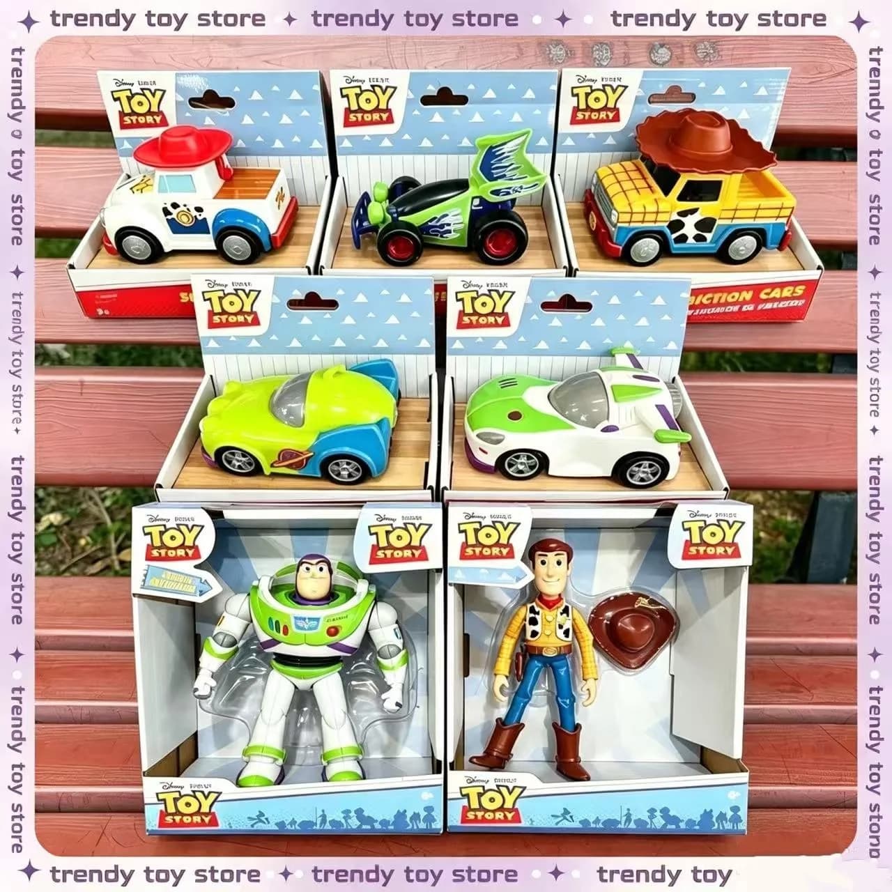 Hot Cute Cartoon Anime Posable figure Bu zz Lightyear Woo dy Desktop Toy Model Ornament Doll Collectibles Toys Surprise Gift