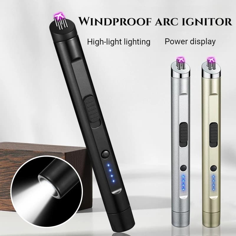 Rechargeable electric lighter Plastic arc candle lighters Fireproof USB lighters Rechargeable electronic for smokers