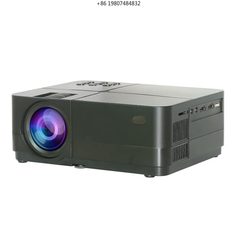 Pico for H3 Black Mini LED Projector Portable Manual Focus 1080p Built-in Speakers