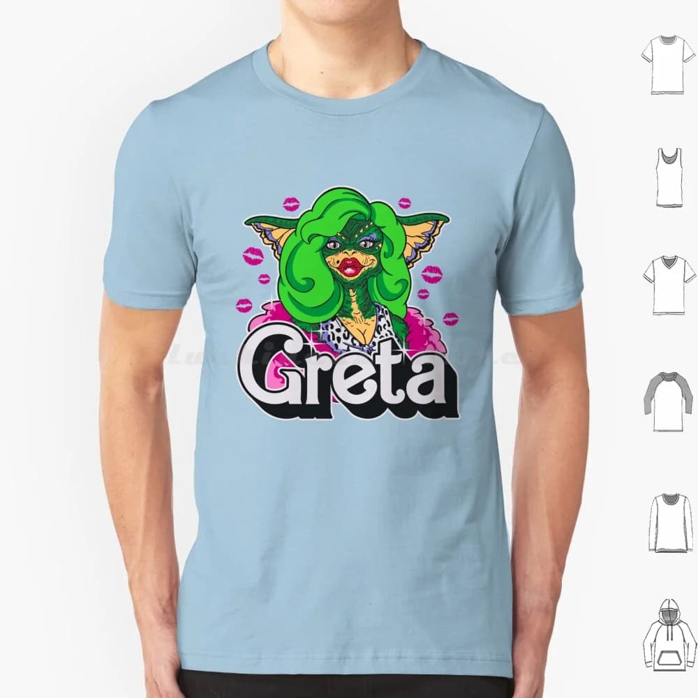 Greta T Shirt Big Size 100% cotone Getsousa Doll Toy Mashup Cultura pop Retro anni '80 Film Horror Nostalgia Divertente Umorismo Love Kiss