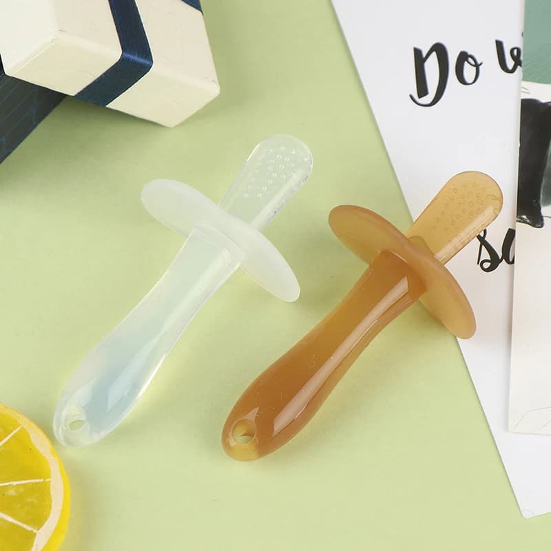 QTG333 Bastoncino Massaggiagengive in Silicone per Neonati, Sicuro ed Ecologico