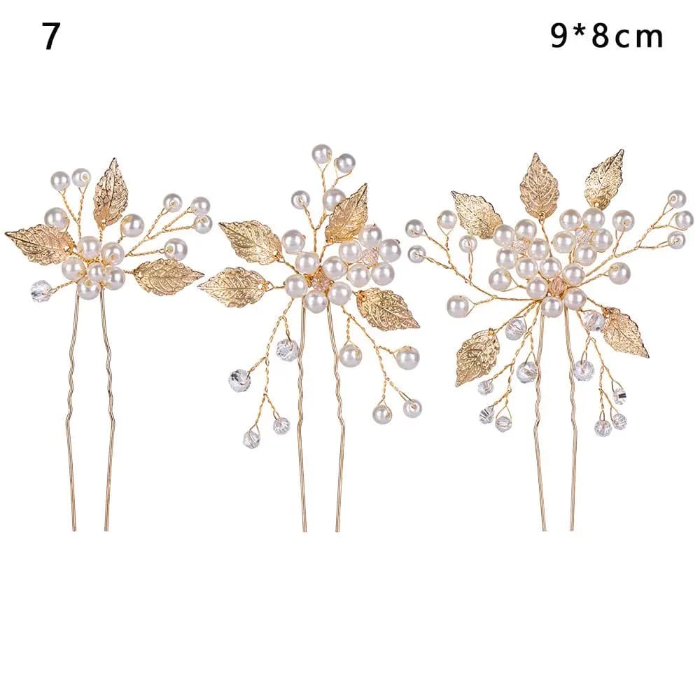 1/2/3 Pezzi per Acconciature da Sposa, Accessori per Capelli, Gioielli per Capelli, Copricapo, Fermagli e Mollette per Capelli da Donna