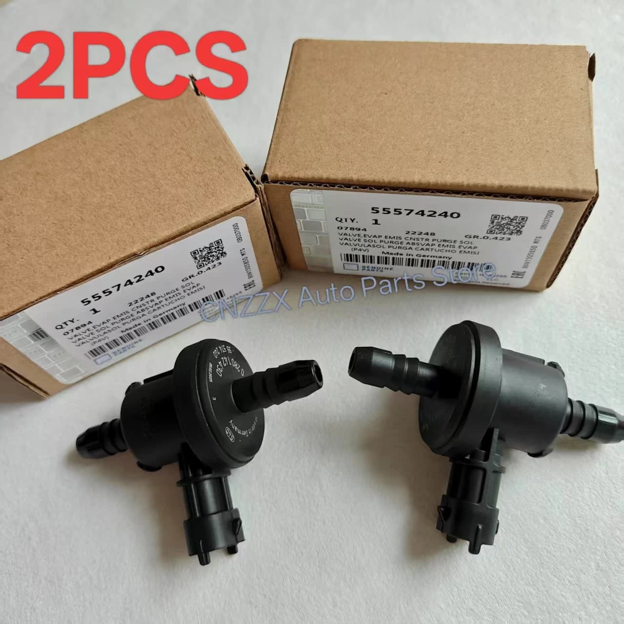2PCS Valvola di Vuoto Solenoide 55574240 Per Chevrolet Cruze Aveo Trax Orlando Opel Astra Corsa Insignia Vectra55353802 0280142430