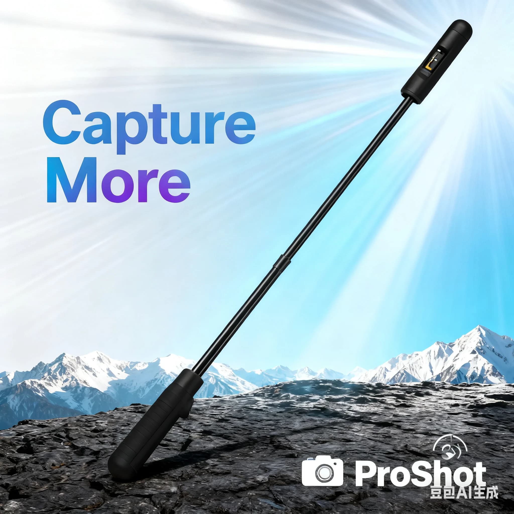 Selfie Stick Bullet Time 2.0 per Insta360 - 360 ° Maniglia girevole, panoramica liscia per X5/X4/X3