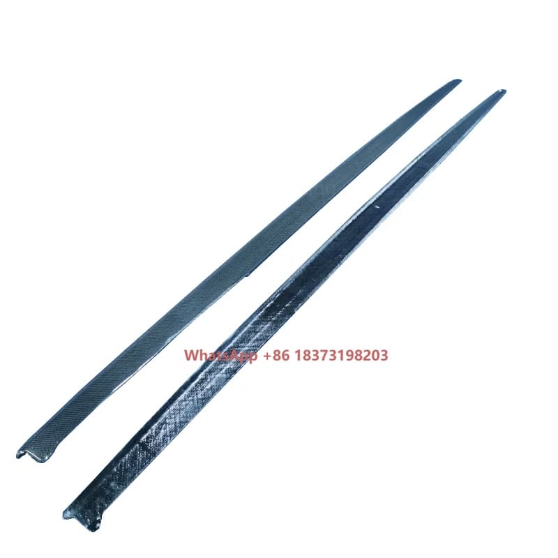 For F30 F31 Series 3 2012-2018 M-Sport Vera Carbon Fiber Accessories Exterior Side Miniskirts Included Spoiler Blade