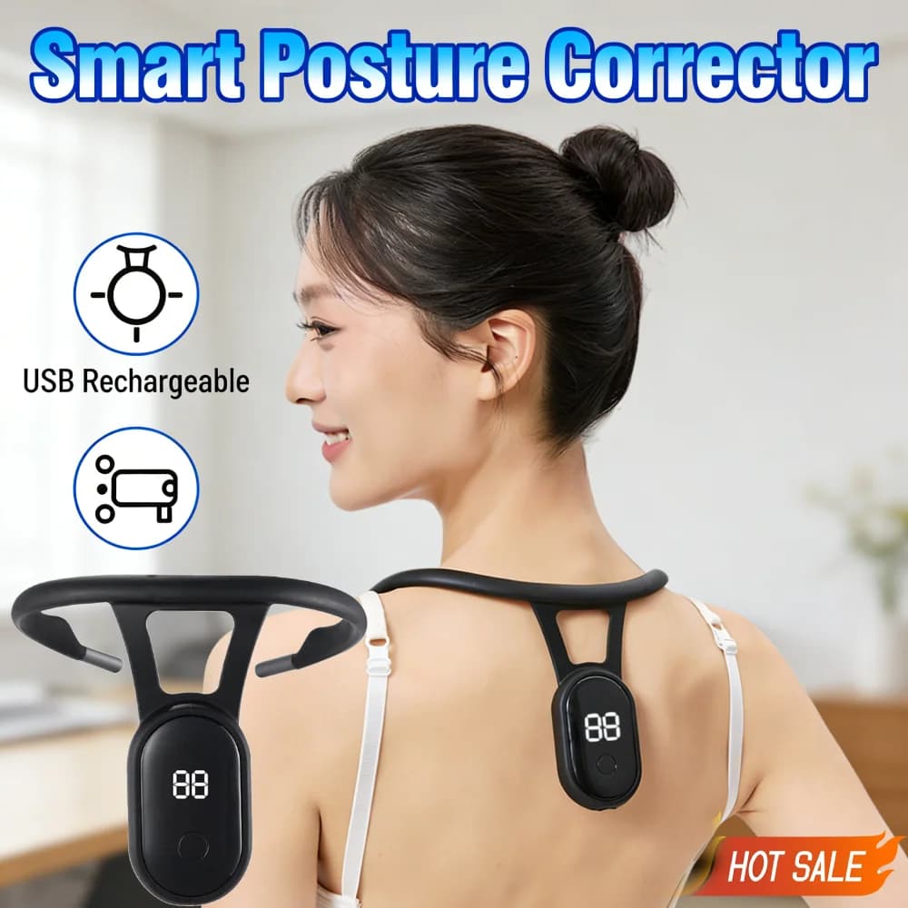 Intelligent Posture Corrector with Scientific Monitoring in Real Time, Intelligent Sensor with Vibration Reminder, USB Rechargeable for Men and Women