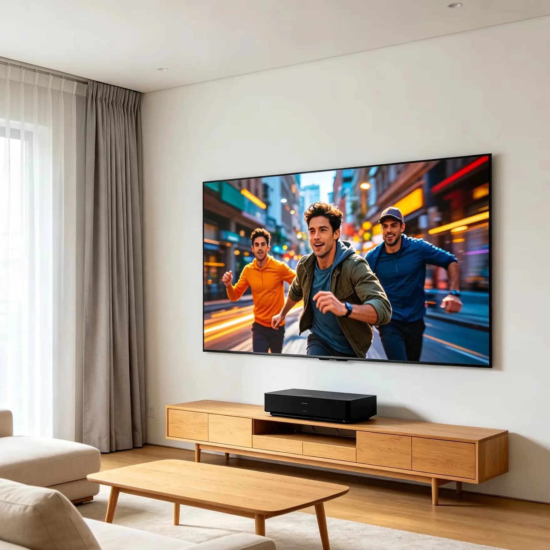 Schermo per proiettore a telaio fisso grigio Diamond ALR 4K 3D ad alto contrasto per proiettori laser a ottica ultra corta (UST) per home theater