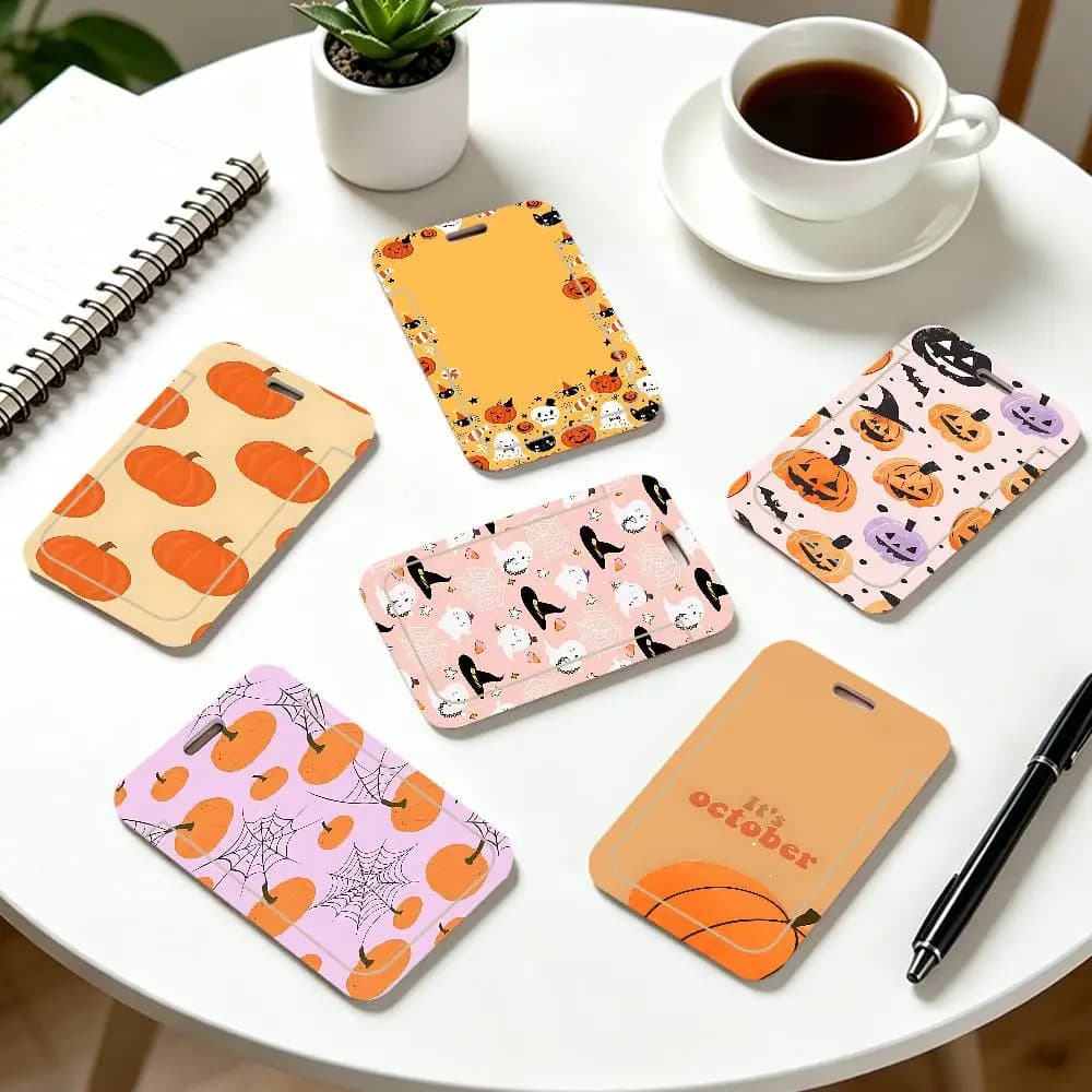 Halloween NFC Contactless Sliding Card Sleeve For Student Cards, Bus Cards, ID Cards, And Work Permits