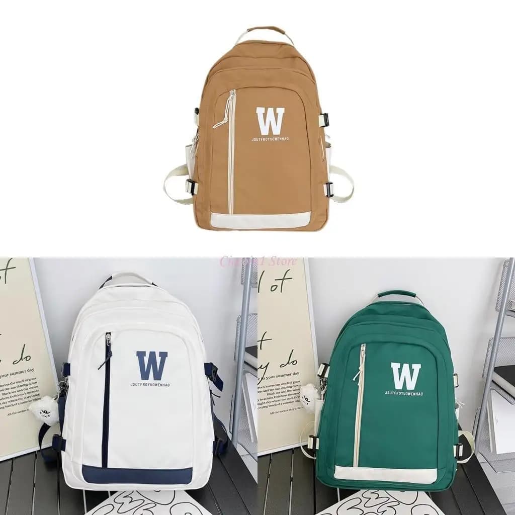 Y1UB Zaino stampato a abbinamento per donne Backpack Casual School.