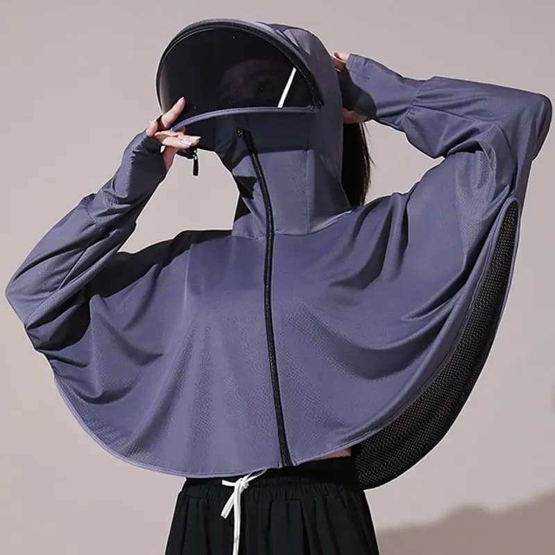Women's Surf Mesh New Summer Anti-UV Cycling Ice Silk Breathable Suit Clothing Protective Solar