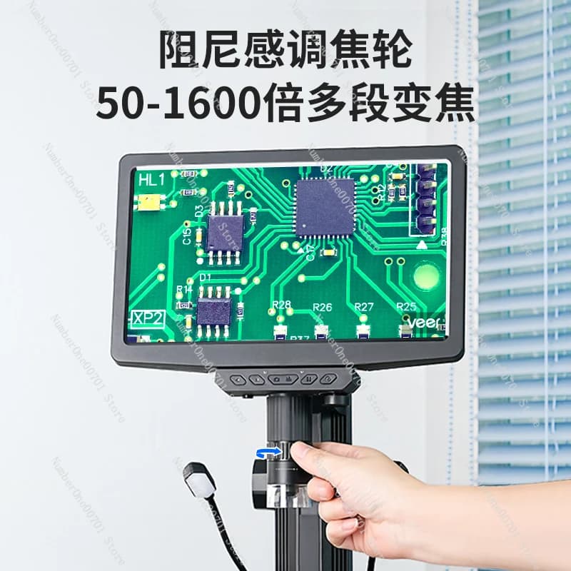 Microscopio elettronico da tavolo LEY-T20 ad alta definizione, professionale per la riparazione di chip di telefoni cellulari, circuiti stampati e lente d'ingrandimento industriale.
