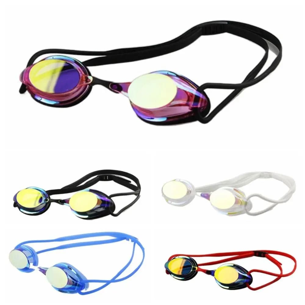 Water Sports Anti-fog Race Swimming Goggles Waterproof Professional Swimming Glasses Replaceable Electro-coated Outdoor