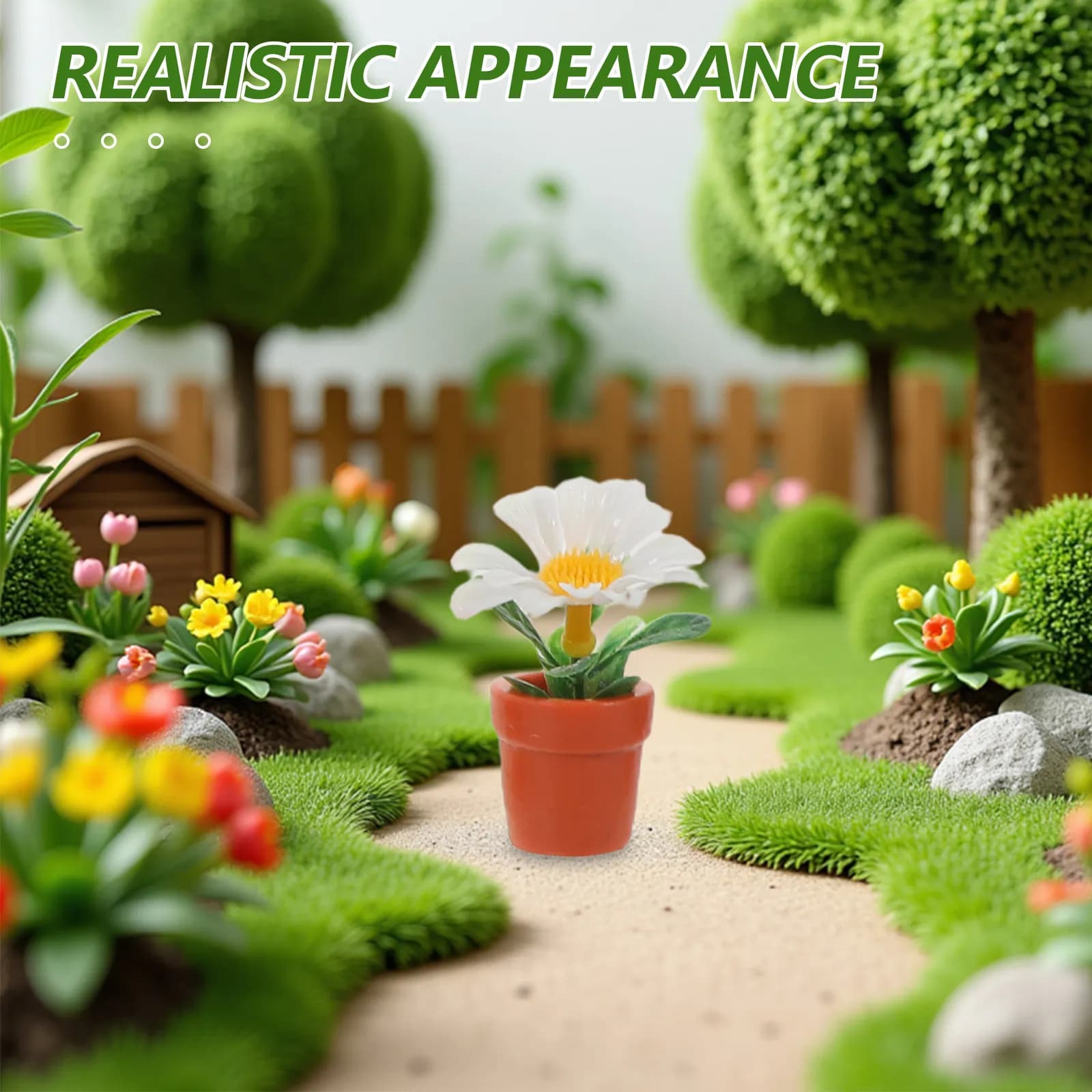 28 Pieces Miniature Musk in Resin for Micro Landscapes, Bonsai Vases, Small Plants in Vase for Garden Decorations of the Fates, Mini Fin Plants
