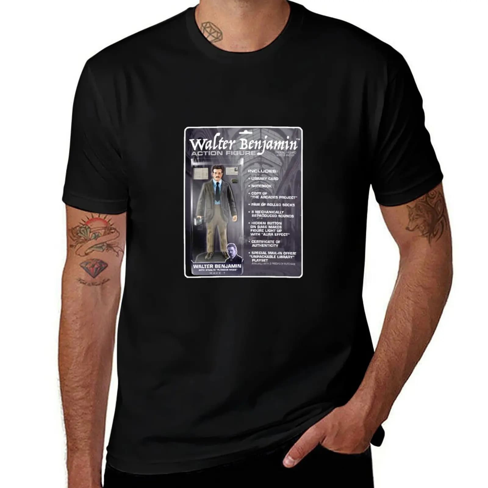 T-shirt Walter Benjamin Action Figure, T-shirt Cool Dry Performance