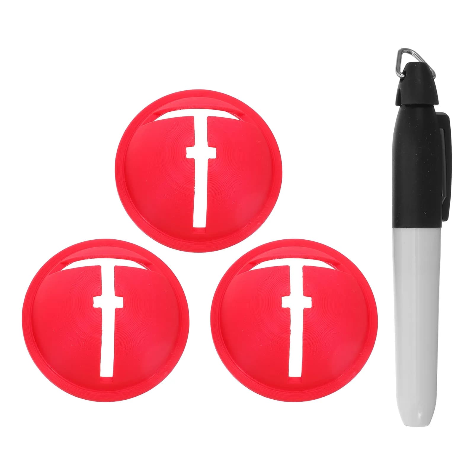 Set di 4 Strumenti per Allineamento Palline da Golf, Facili da Usare, Ausilio per Disegno Linee di Precisione, Accessorio per Putter da Golf
