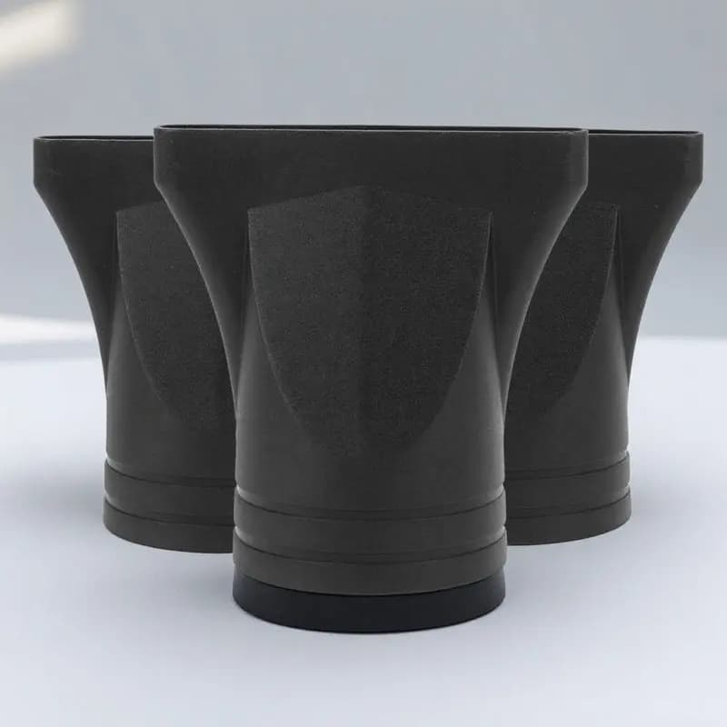 Set di 3 Diffusori per Asciugacapelli in Plastica Nera Resistente al Calore, Accessori per Parrucchieri, Concentratore Sostitutivo