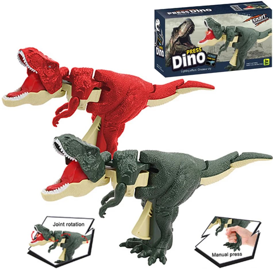 Dinosauri giocattolo Pistola Decompressione Altalena Zazaza Dinosauro Giocattoli per ragazzi Agitarsi Giocattoli Regali telescopici creativi per bambini