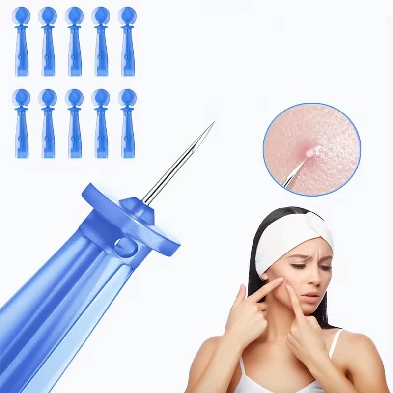 50 disposable parts for removing needles black dots for acne tool for removing black dots and cleaning stainless steel needles face