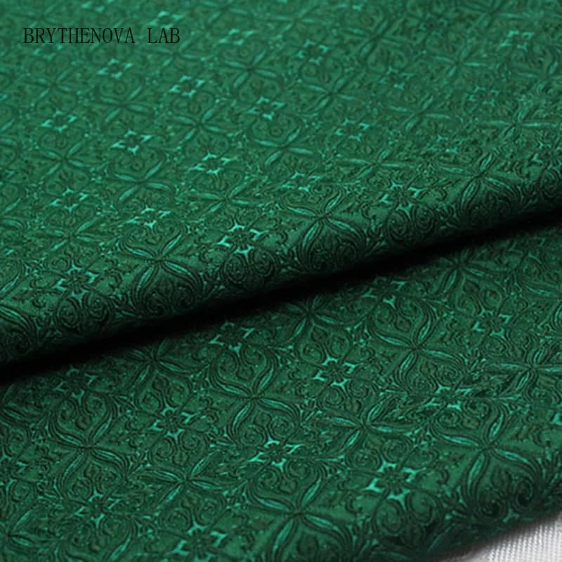 75*50Cm Brocade Jacquard Chinese Style Damask Fabric Satin Jacket Cheongsam Mongolian Robe Stage Clothing Bag Sewing Fabric