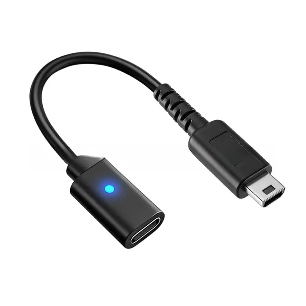 Adattatore di Ricarica USB-C per Nintendo DS Lite, Alimentazione Veloce e Stabile, Cavo Mini da 10cm
