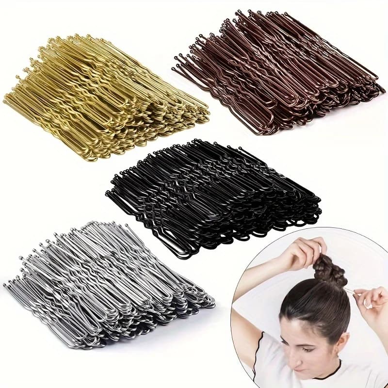 48 fermagli per capelli in metallo a forma di U, fermagli laterali per frangia, accessori per lo styling dei capelli per l'uso quotidiano da parte delle donne