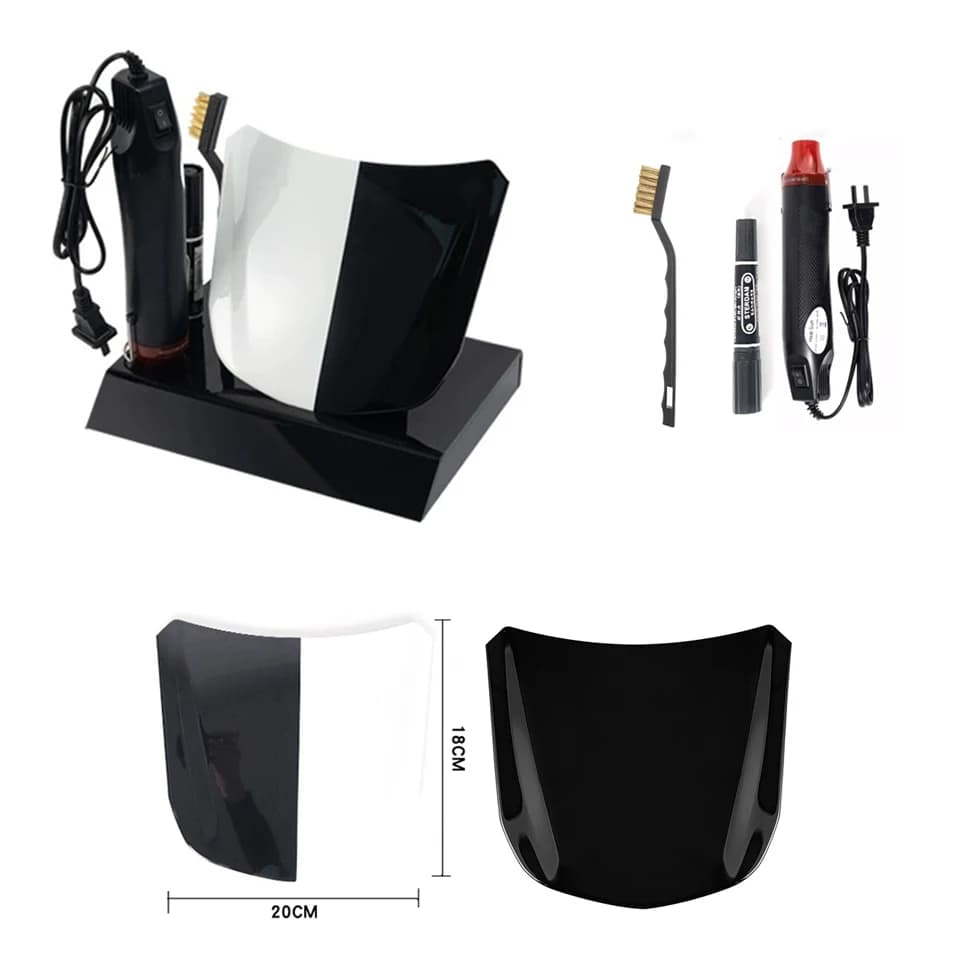 Kit di Prova PPF Definitivo: Set Completo con Mini Cappa, Pistola Termica, Spazzola in Rame per Test di Auto-Riparazione, Graffi e Abrasioni MO-648D