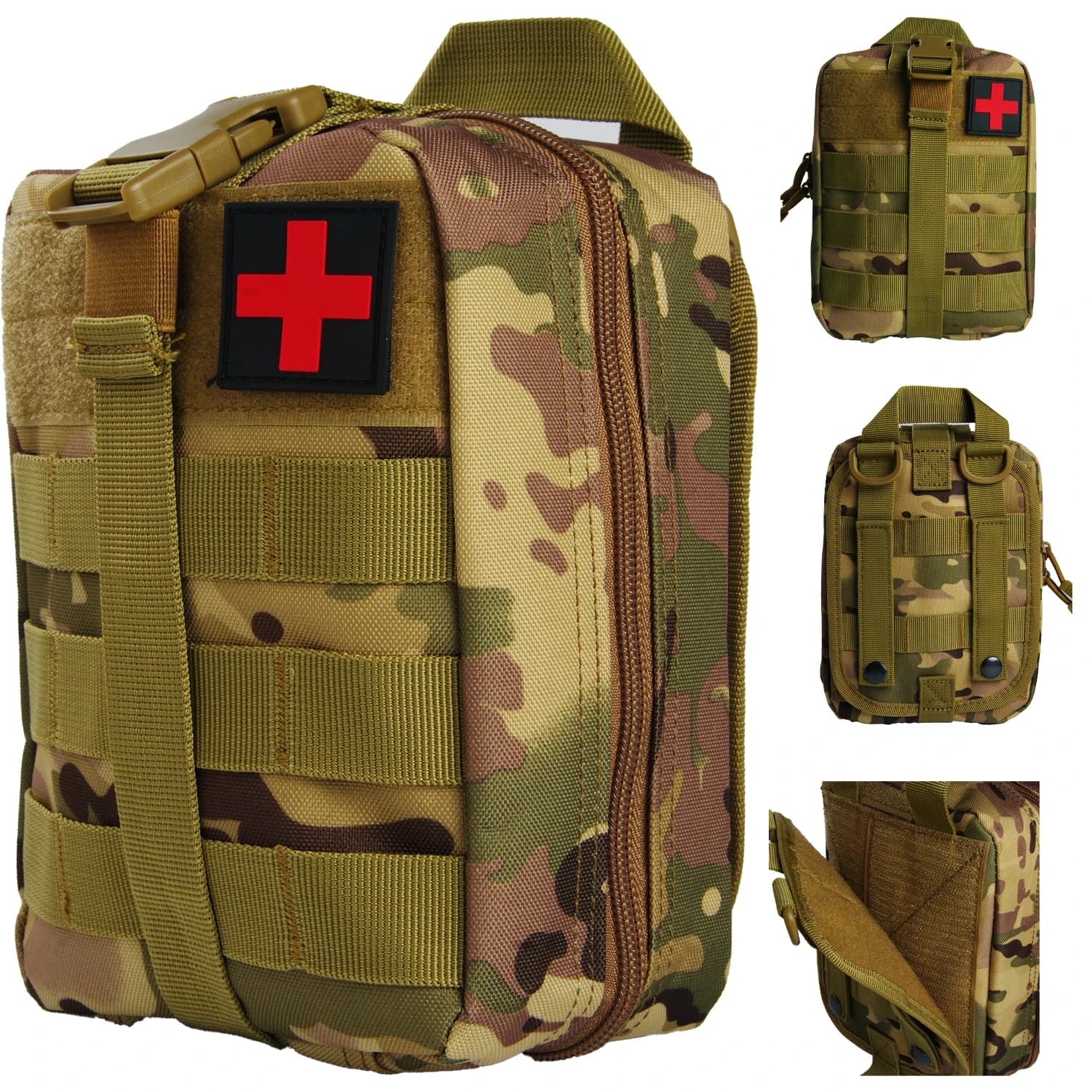 Borsa di pronto soccorso Borsa medica tattica da campeggio EMT Kit di sopravvivenza di emergenza Caccia Scatola esterna Pacchetto borsa in nylon 800D di grandi dimensioni