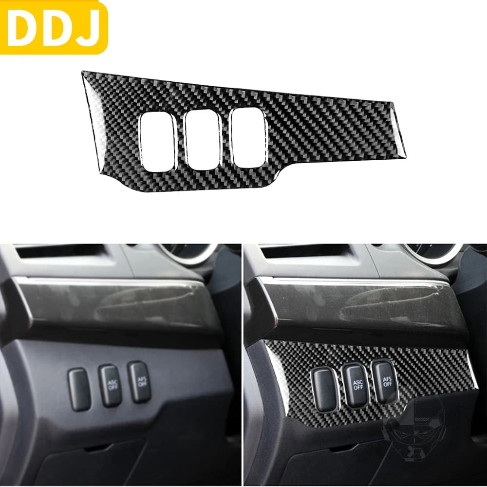 For Mitsubishi Lancer 2008-2015 Carbon Fiber Dim Light Control Sticker headlight cover Trim car accessories