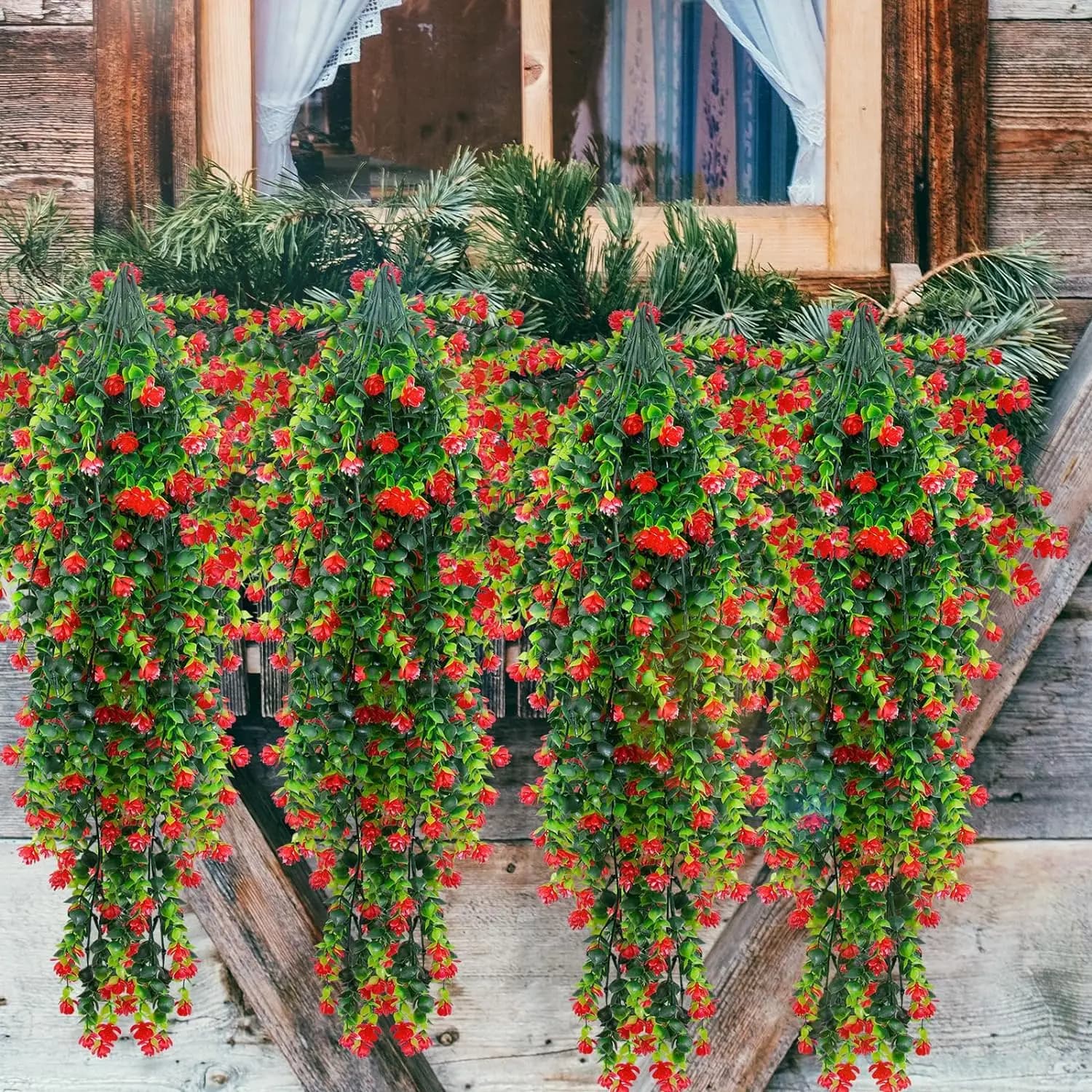 Pianta Artificiale Eucalipto Camelia in Plastica per Arco Nuziale, Decorazione Murale, Casa, Giardino Esterno, Protezione, Fai da Te, Regalo - Grande Successo