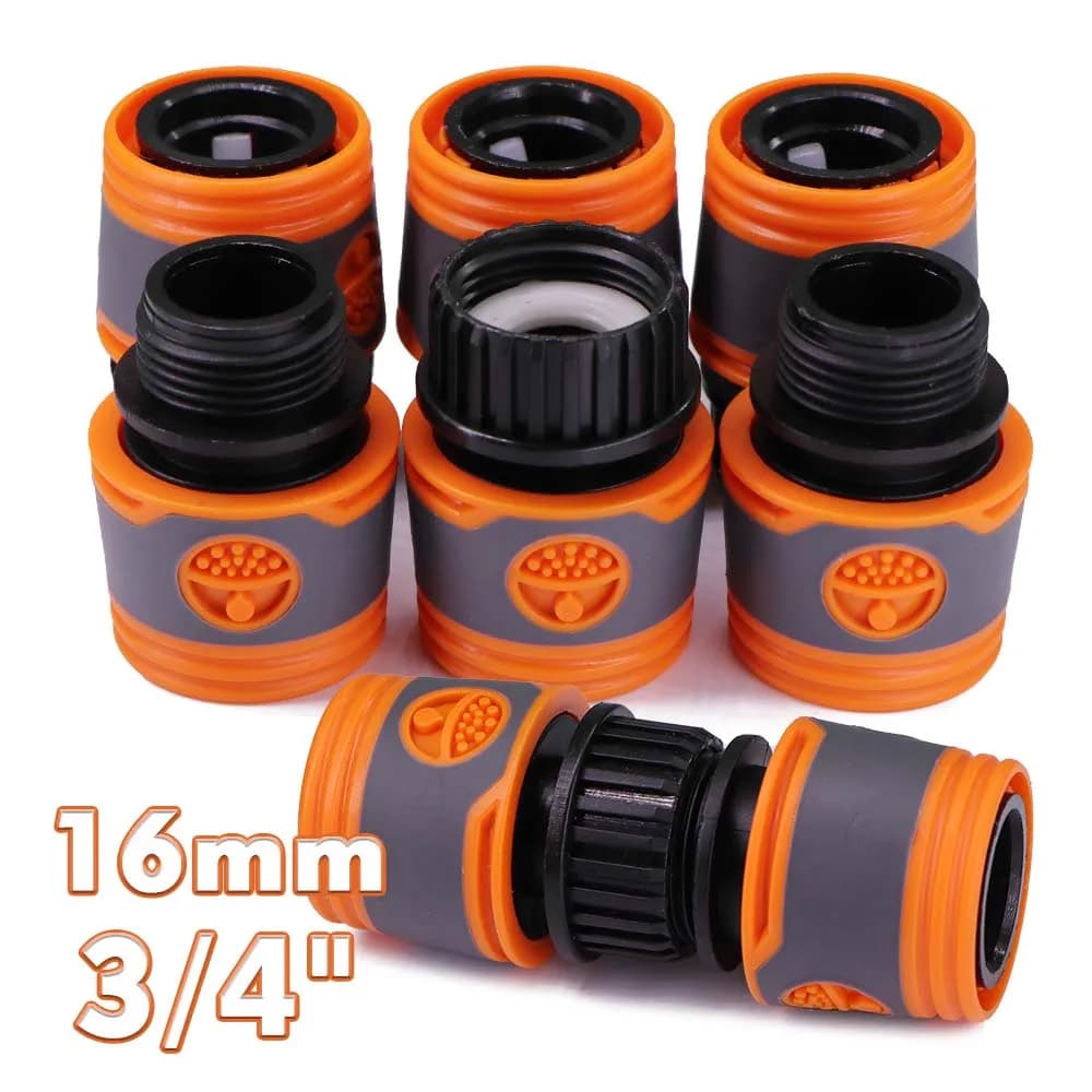 16 mm 3/4 flexible pipe adapter "male x female thread fast connector plastic watering garden hose irrigation joints long coupling