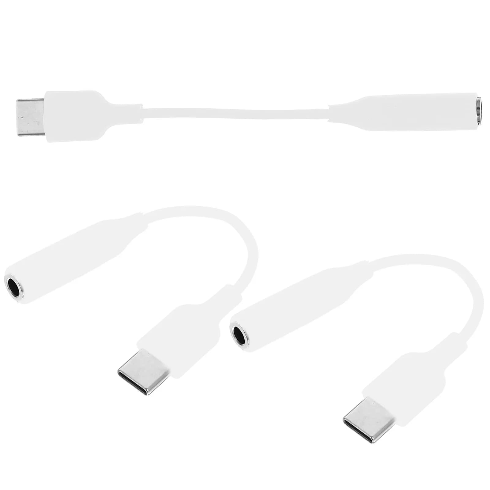 3Pcs Audio Cable USB C to 3.5mm Adapter Plug and Play Type C Headphone Jack Adapter Suitable for Phones High Fidelity