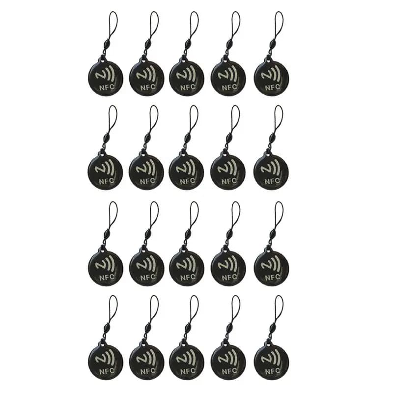 FULL-20Pcs NFC Tags Lable Ntag213 13.56Mhz Smart Card per tutti i telefoni abilitati NFC Biglietto da visita intelligente NFC 31.5X28mm A