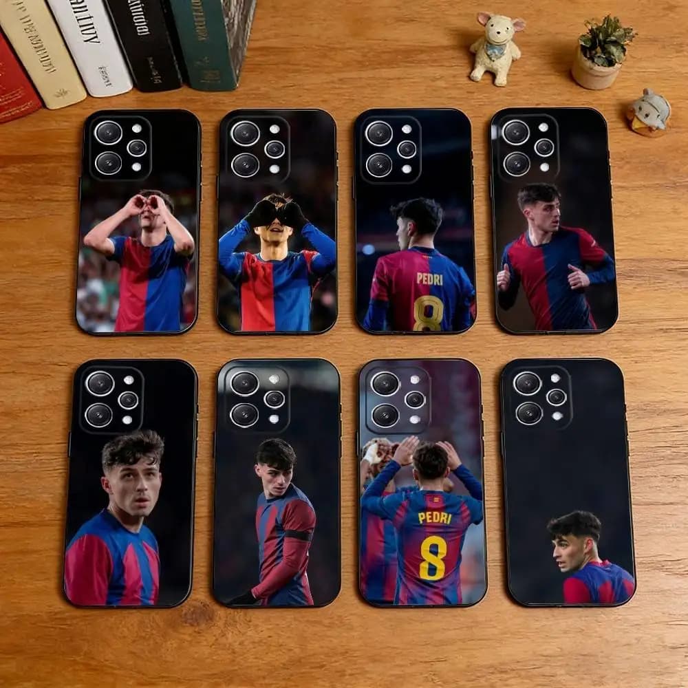Football Barcelona P-Pedri 8 Phone Case Silicone Soft For IPhone 17 16 15 14 13 12 11 X XR Plus Pro Max Plus
