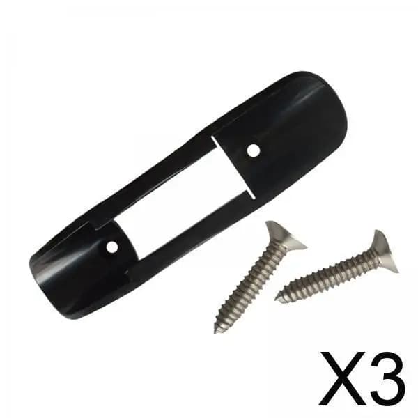 Porta pagaia per kayak nero con clip per remo marino in plastica con hardware per accessori per la nautica e riporre le barche da pesca
