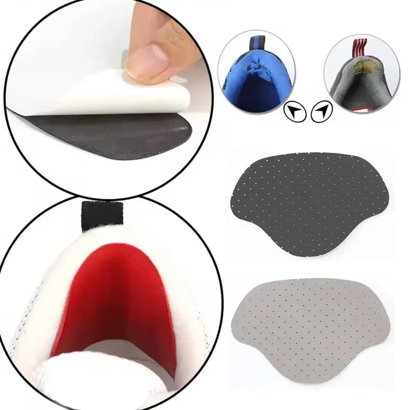 4 pezzi adesivo invisibile per tallone solette per scarpe da corsa fodera per tallone impugnature protettive adesivo pad patch regola la dimensione proteggere la cura del piede del tallone