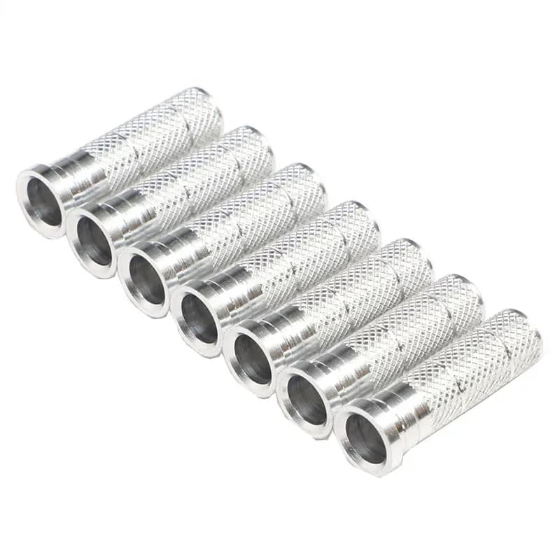 100 Pezzi Inserti in Alluminio per Tiro con l'Arco, Adatti per Aste di Frecce ID 6.0mm / 6.2mm / 7.6mm, Accessori per Pratica di Tiro e Caccia