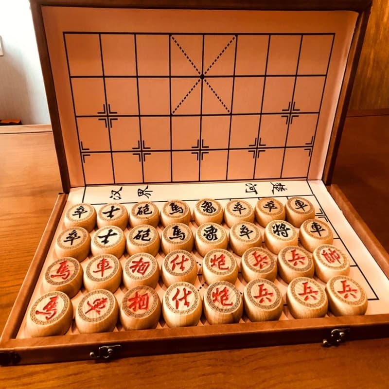 Wooden Luxury Chinese Chess Couple Games Portable Strategy Chinese Chess Carved Professional Ajedrez Chino Entertainment Toys