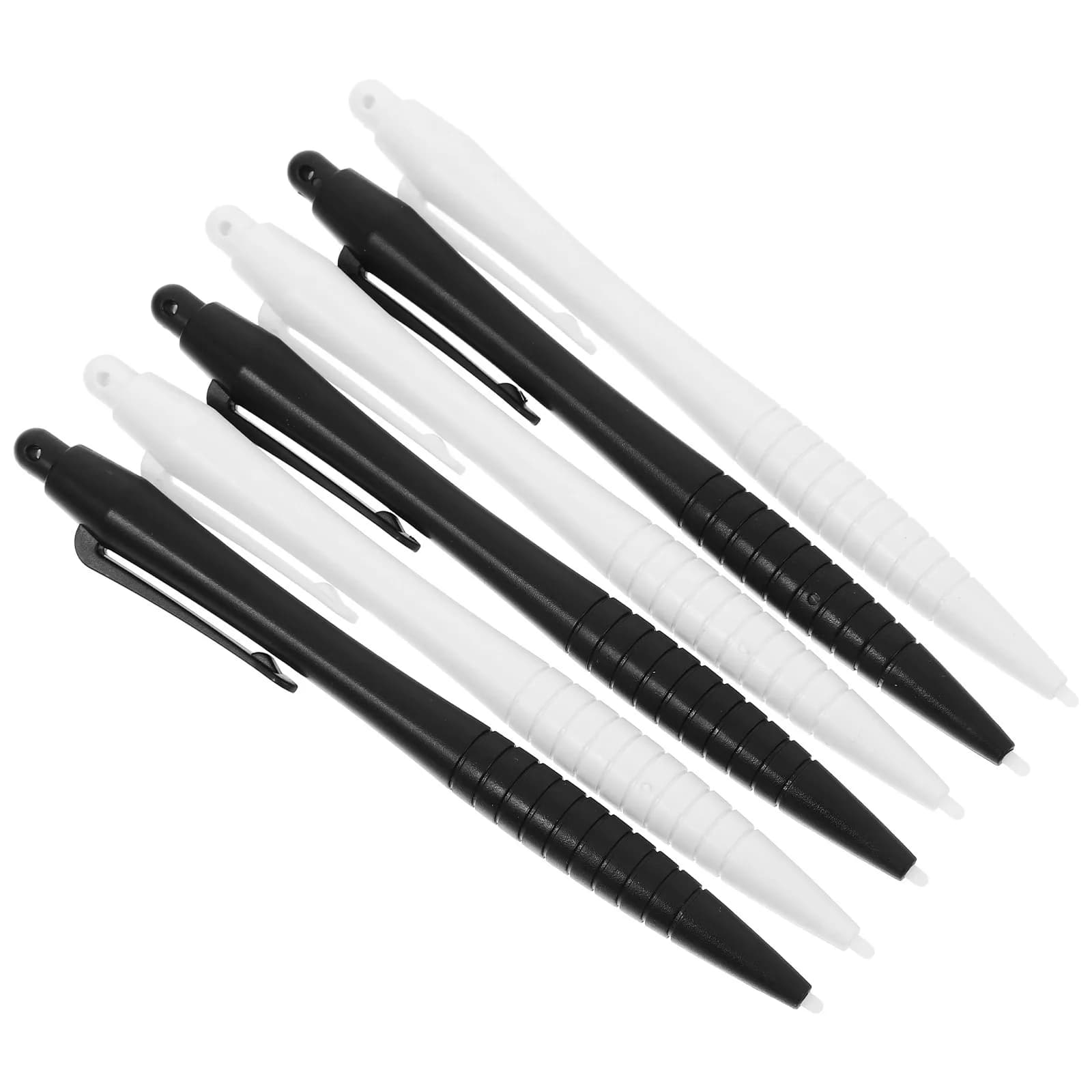 Penna stilo di precisione da 6 pezzi per bambini, lavagne LCD per scrittura, strumento per disegno su touchscreen, stilo capacitivo portatile e riutilizzabile per tablet
