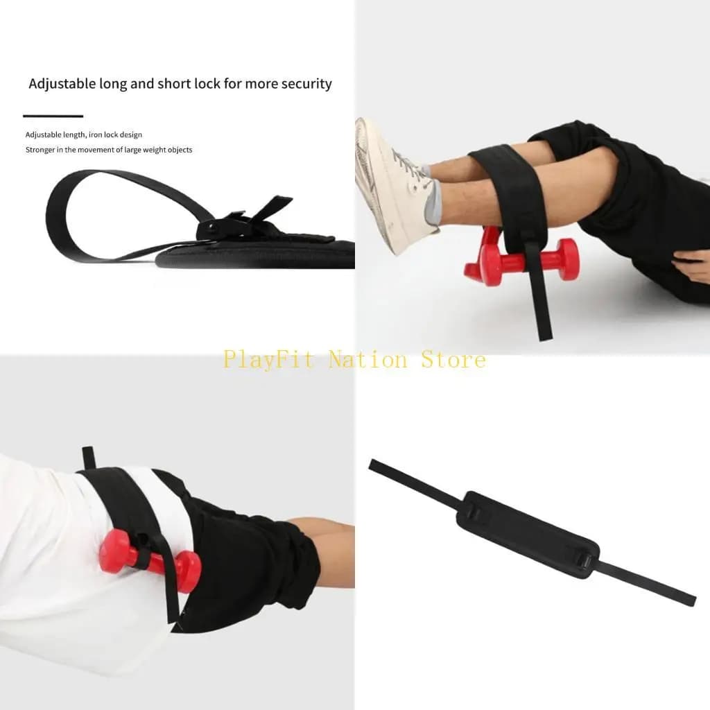 242F Hip Thrust Exercise Belt Home & Training Foldable Belt for Handlebars, Kettlebell, Discs Easy