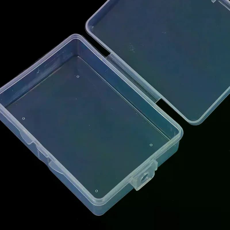 Multipurpose 9cm*6.5cm*3cm Transparent Plastic Storage Box Clear Square
