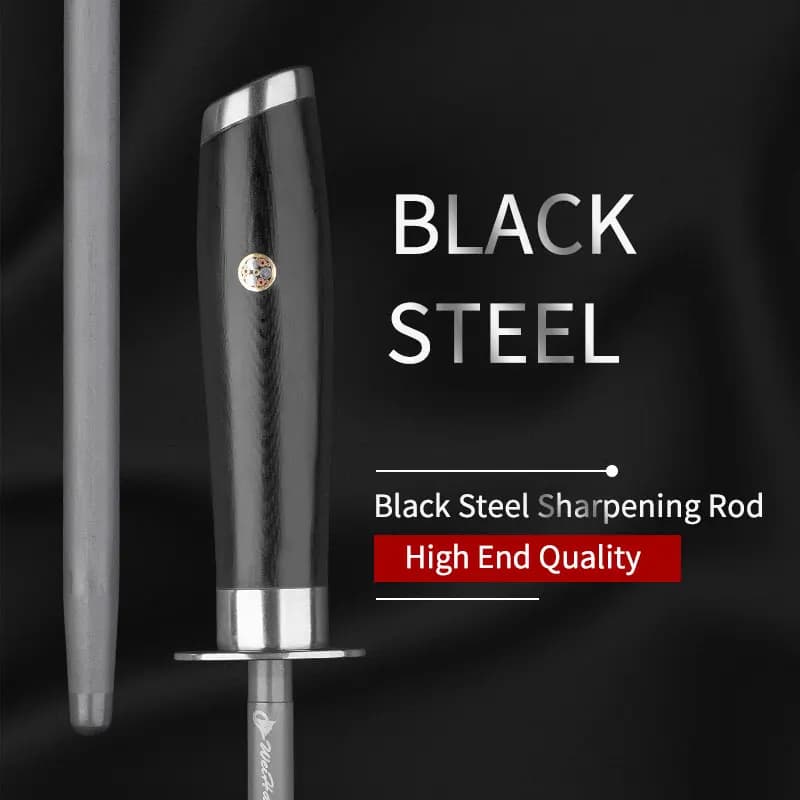 Damascus Steel Professional sharpeners | Double grain tool for domestic and commercial kitchens, precision sharpening stick
