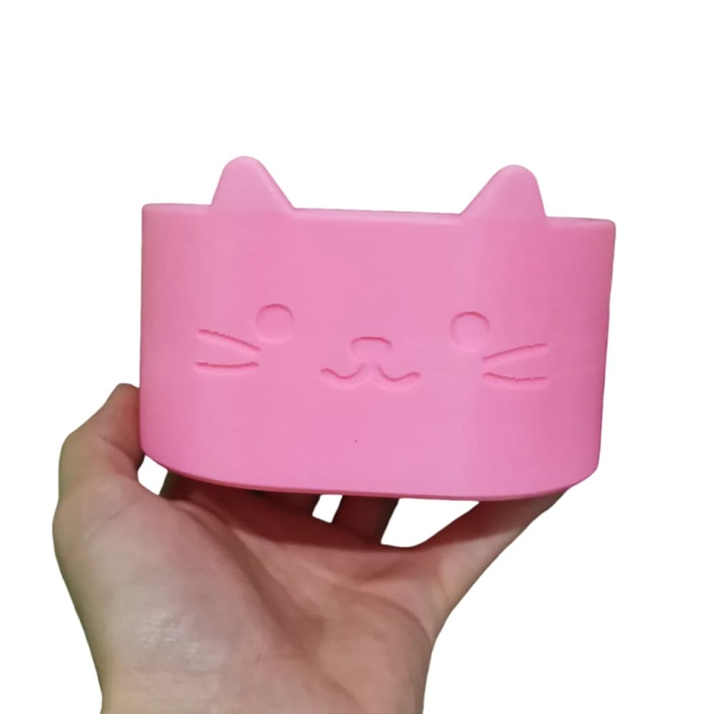 3D Printing Cat Toothbrush Holder Multifunction Creative Electric Toothbrush Stand 3 Holes Stable Toothpaste Toothbrush Base