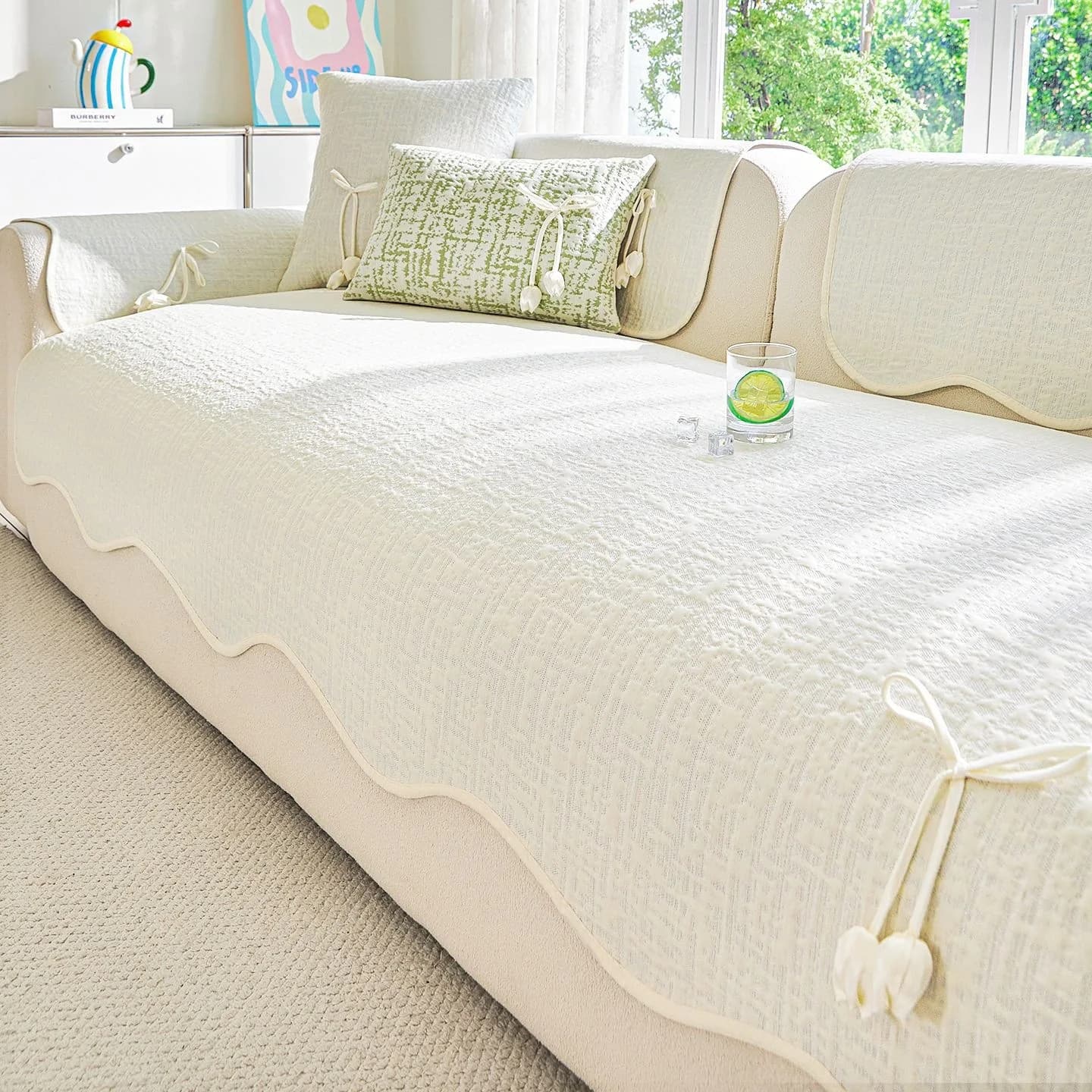 Ice Silk Sofa Cover Summer Universal Non-slip Sofa Mat Cool Feeling Mat Cushion Sofa Towel Couch Slipcovers for Living Room