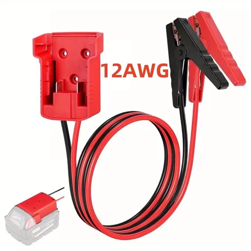 Cavo di avviamento di emergenza 12-24 V per impieghi gravosi 12 AWG - Booster per auto portatile con strumento di avviamento della batteria, assistenza a spinta automobilistica