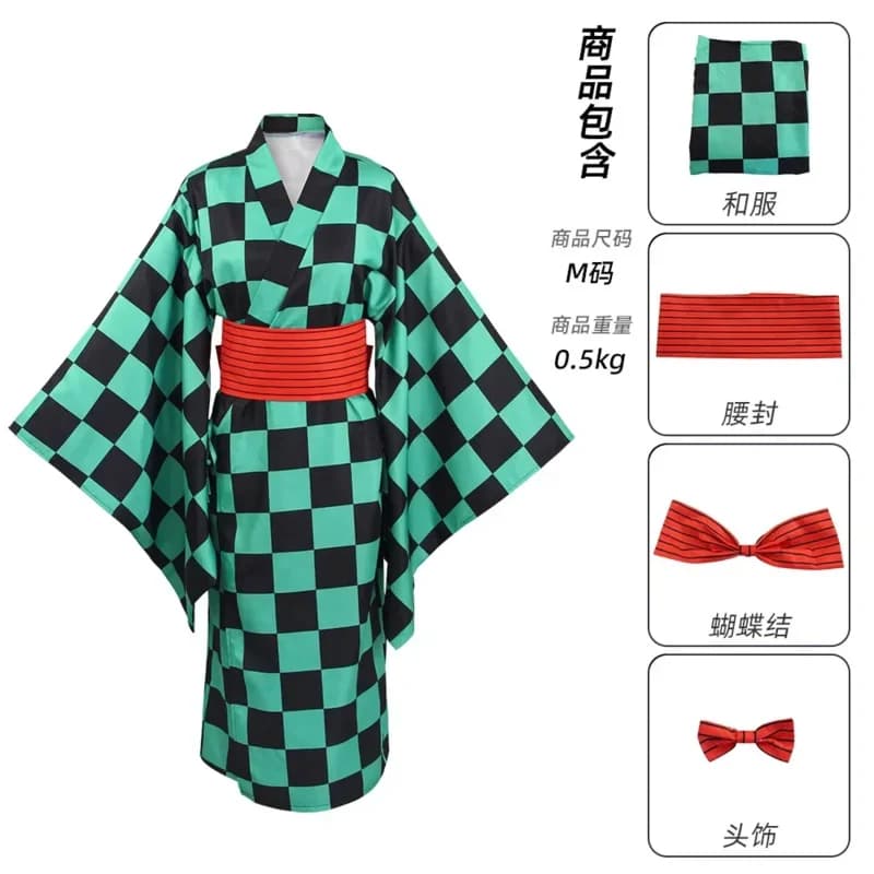 Agatsuma Zenitsu Kimono Anime Costume Cosplay Kamado Tanjirou Hashibira Inosuke Abito Kimetsu No Yaiba Stagione 2x;3,v'6.f;9,