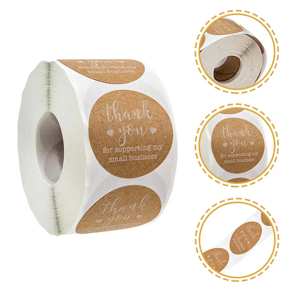 Self-adhesive DIY Sticker Thank-you Stickers Baking Packing Label Wrapping Gift Tags